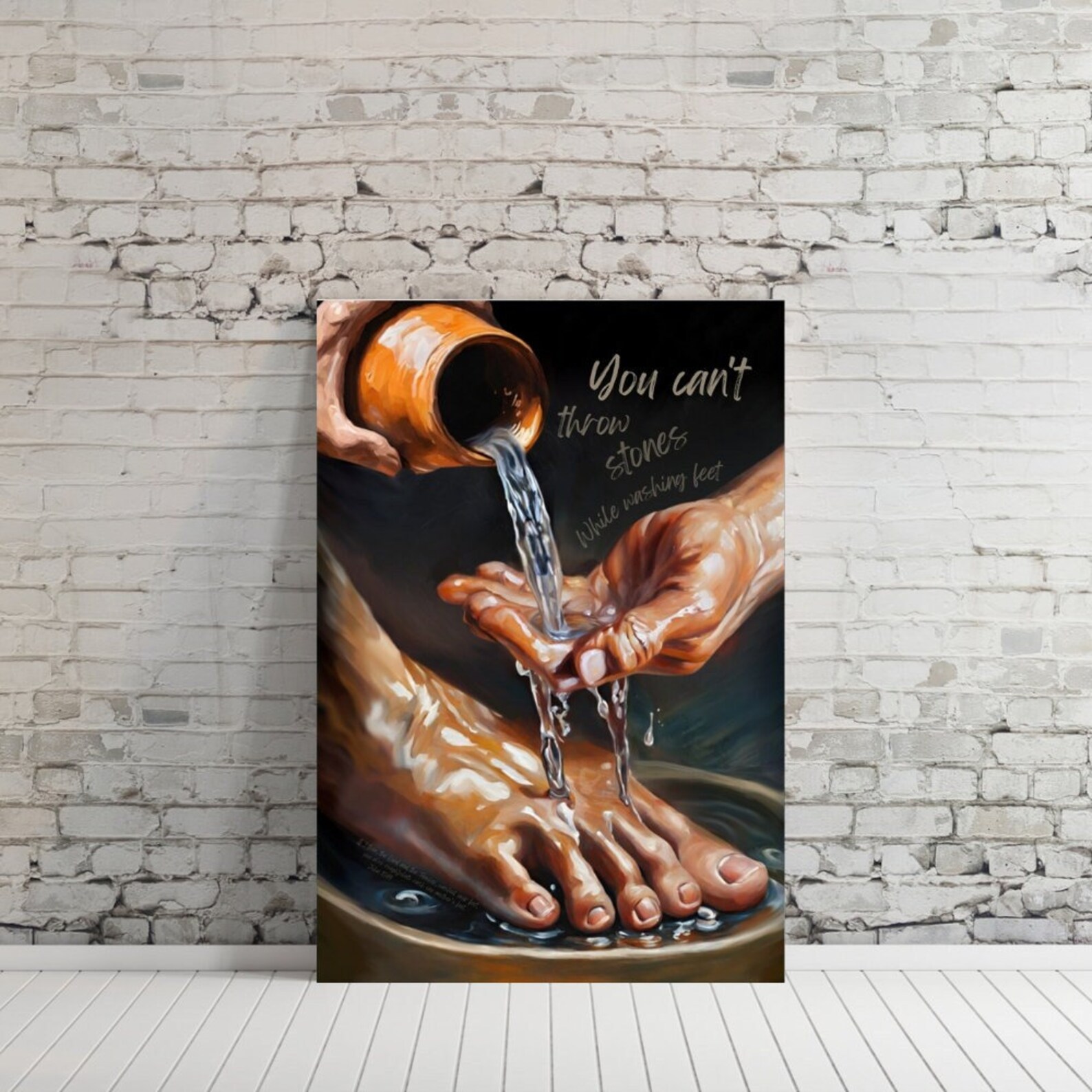 Stunning Can't Throw Stones While Washing Feet Design for Mobile Stunning Can't Throw Stones While Washing Feet Design for Mobile