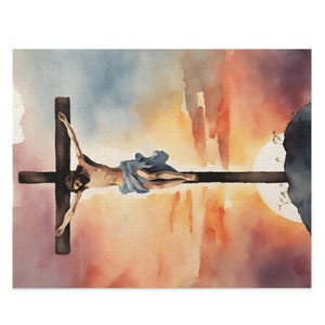 Jesus Crucified Puzzle Gift for Grandma Gift for Grandpa Nursing Home