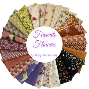 Favorite Flowers - 26 Fat Quarter Bundle by Ruby Star Society