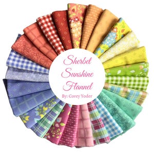 Sherbet Sunshine Flannel - 23 Fat Quarter Bundle by Corey Yoder for Moda Fabrics