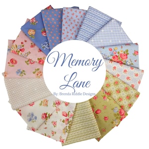 Memory Lane - 15 Fat Quarter Bundle by Brenda Riddle Designs for Moda Fabrics
