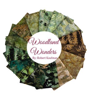 Woodland Wonders Batiks - 18 Fat Quarter Bundle by Artisan Batiks for Robert Kaufman