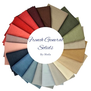 20 Fat Quarter Bundle - French General Solid - Moda