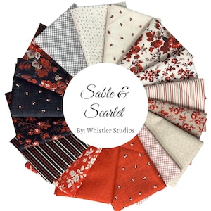 Sable & Scarlet - 16 Fat Quarter Bundle by Whistler Studios for Windham Fabrics