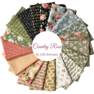 Country Rose - 18 Fat Quarter Bundle - Lella Boutique - Moda Fabrics