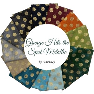 Grunge Hits the Spot Metallic - 13 Piece Bundle - by BasicGrey for Moda Fabrics