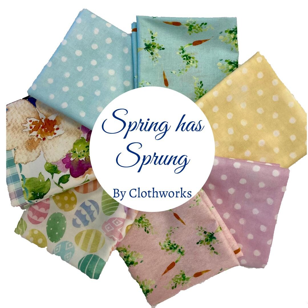 Spring Has Sprung - 7 Fat Quarter Bundle - Clothworks - Etsy