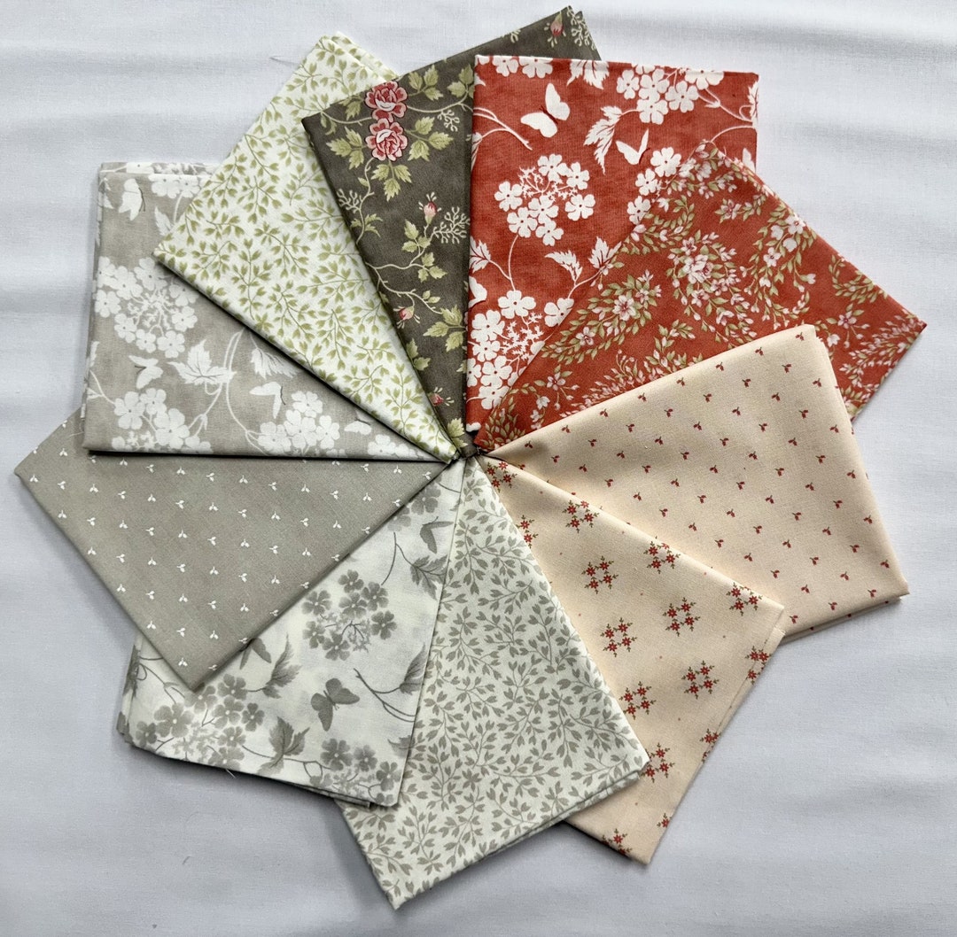 Bliss 10 Fat Quarter Bundle 3 Sisters Moda Fabrics - Etsy image.