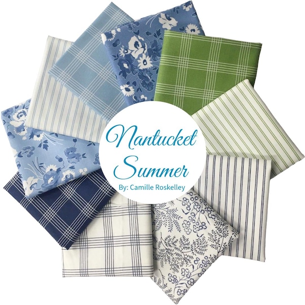 Nantucket Summer - 9 Fat Quarter Bundle by Camille Roskelley for Moda Fabrics