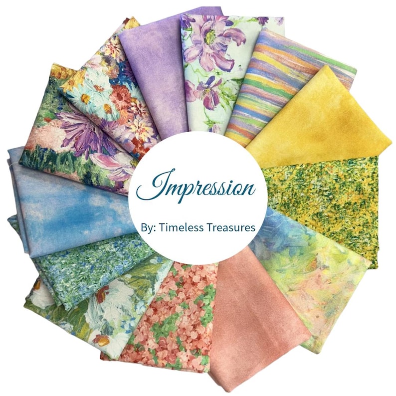 Impression - 13 Fat Quarter Bundle by Timeless Treasures - Etsy