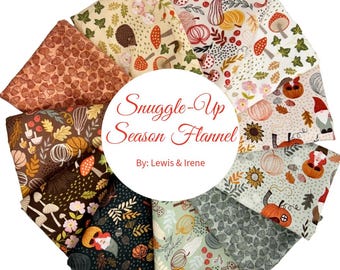 Snuggle-Up Season Flannel - 11 Fat Quarter Bundle by Lewis & Irene