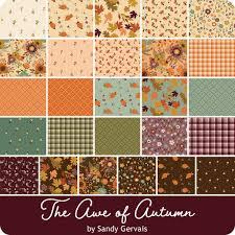 The Awe of Autumn - 26 Fat Quarter Bundle by Sandy Gervais for Riley ...