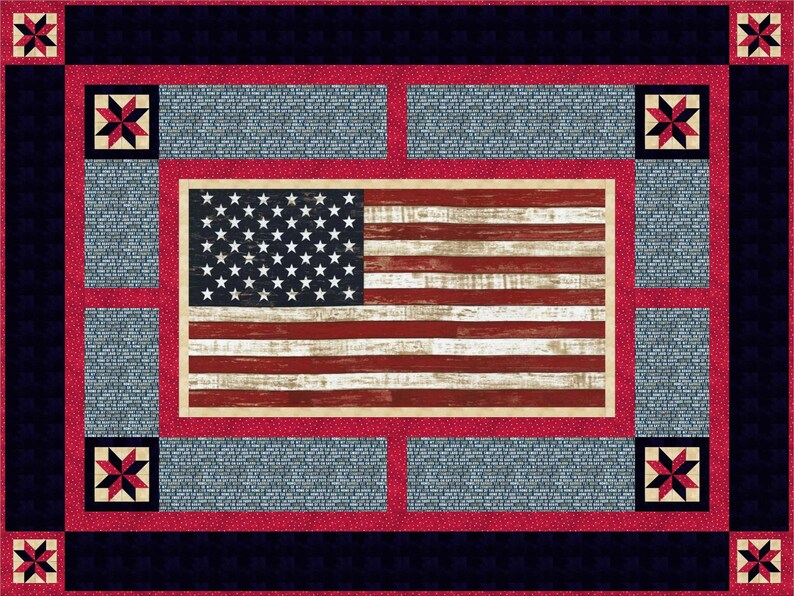 American Pride Quilt of Valor Kit Etsy