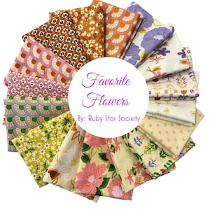 Favorite Flowers - 16 Fat Quarter Bundle by Ruby Star Society