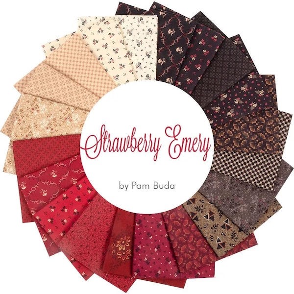 Strawberry Emery 20 Piece Bundle - Pam Buda - Marcus Fabrics
