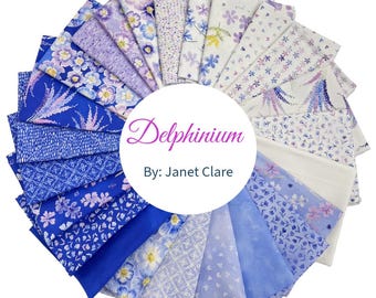 Delphinium - 24 Fat Quarter Bundle by Janet Clare for Moda