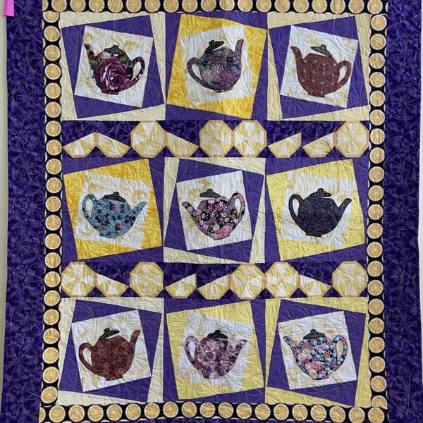 Teapot Quilt Etsy
