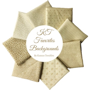 8 Fat Quarter Bundle - KT Favorites Backgrounds by Kansas Troubles for Moda Fabrics