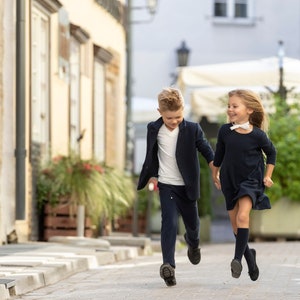 Back to school dress	uniform outfit	School uniforms	girls uniforms	School dress uniform	Blue school uniform	Blue girl dress	first day of school	Girl dress	2nd grade	girl back to school	first grade	save your time