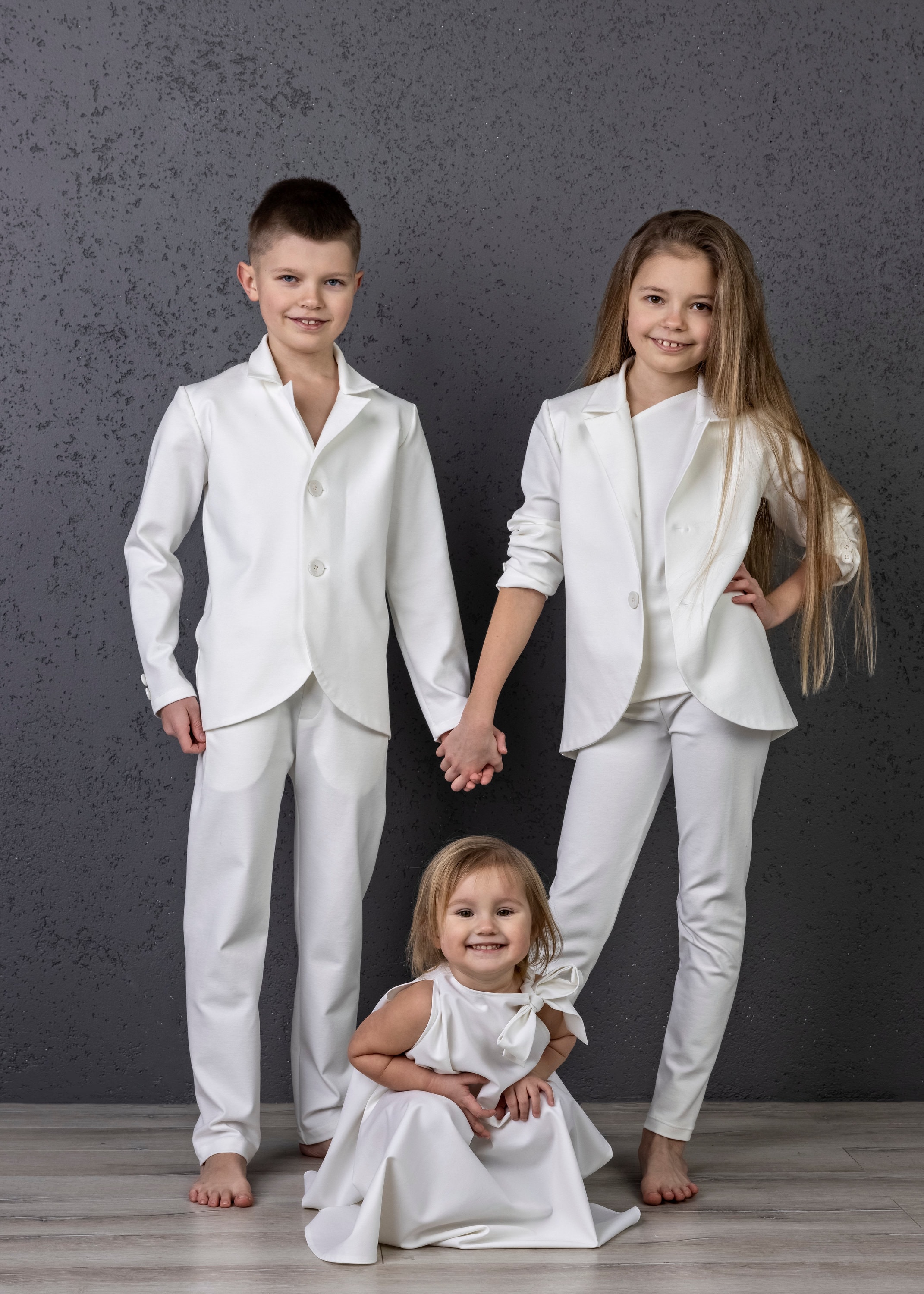 Kids white suit hot sale