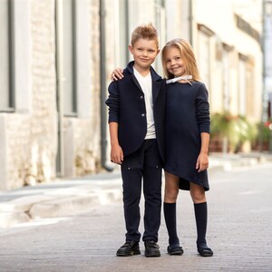 Back to school dress	uniform outfit	School uniforms	girls uniforms	School dress uniform	Blue school uniform	Blue girl dress	first day of school	Girl dress	2nd grade	girl back to school	first grade	save your time