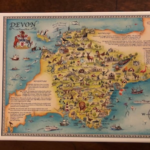 Kaart van Devon puzzel 1.000 stukjes