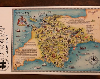 Quebra-cabeça Mapa de Devon 1.000 peças