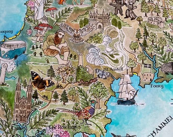 Mapa Cornualha