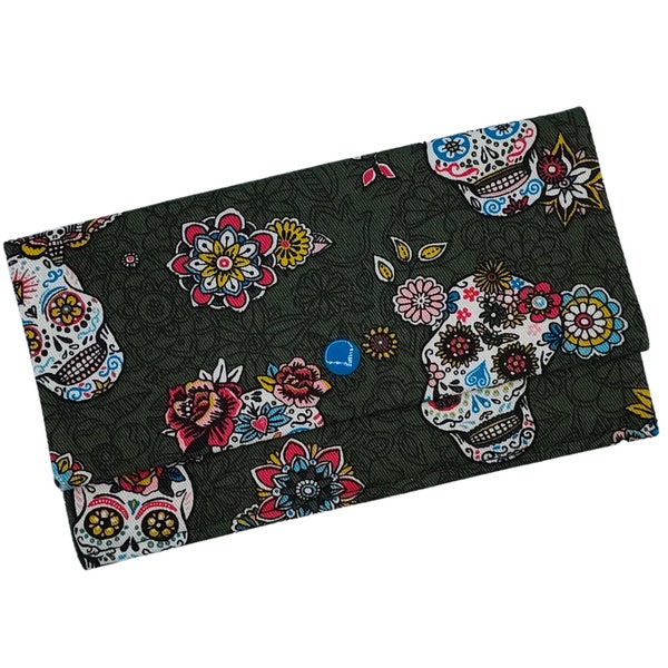 Pochette Mexicaine têtes de mort/Pochette rangement