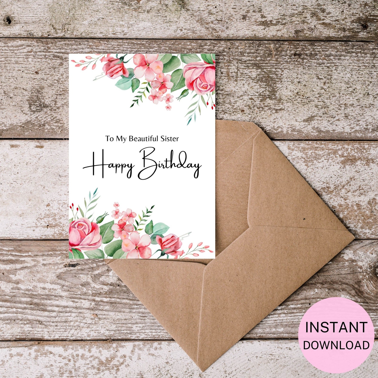 printable happy birthday sister card sister birthday