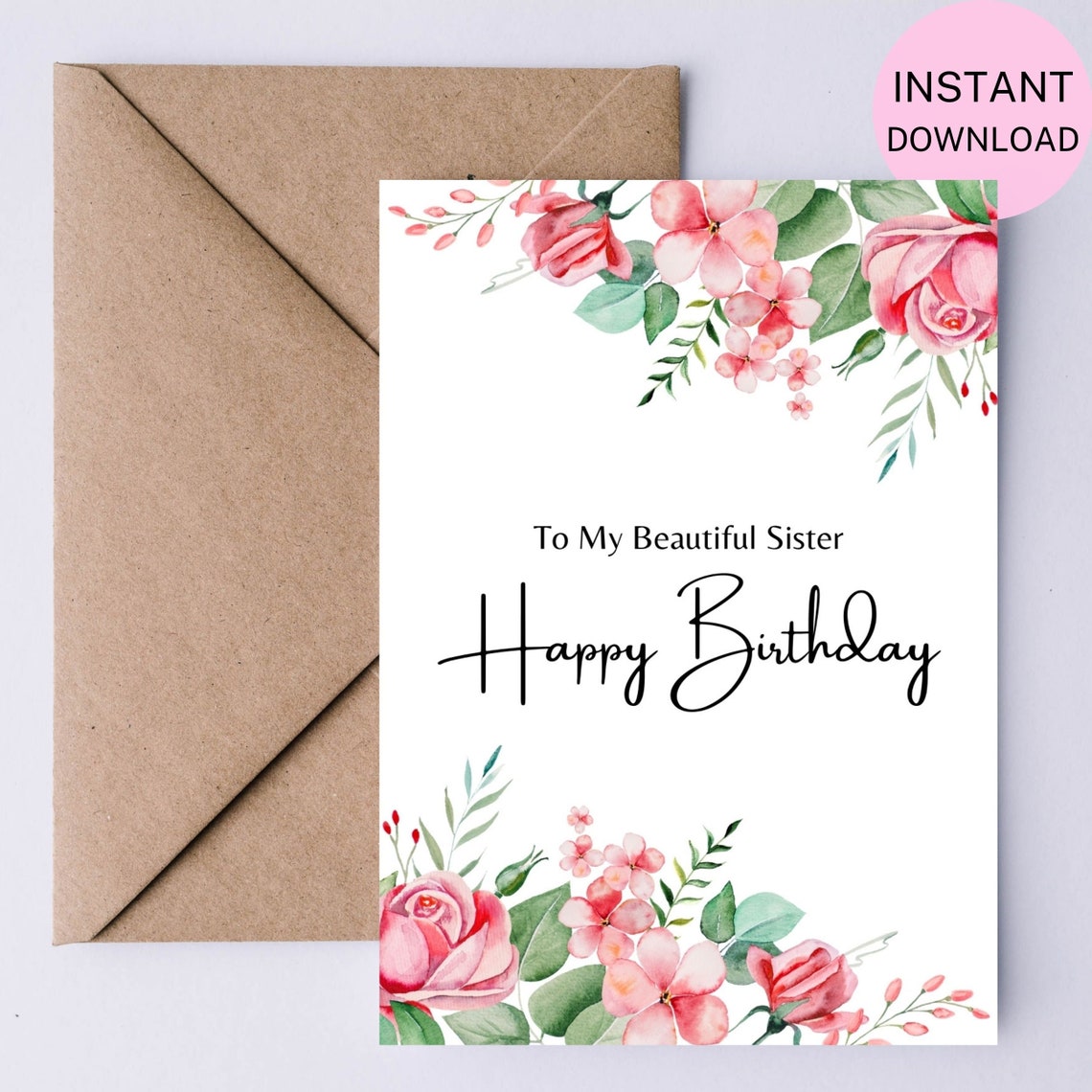 printable happy birthday sister card sister birthday
