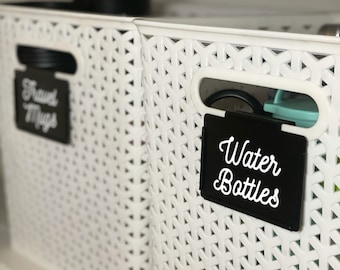 Vinyl Labels for Container Store Bin Clip Custom Organizing - Etsy