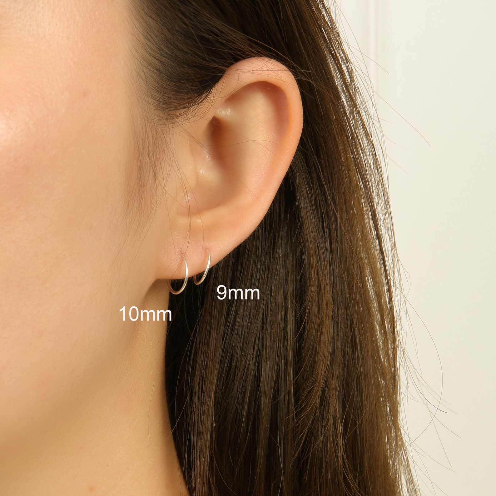 Mini cartilage hoop earrings Clearance