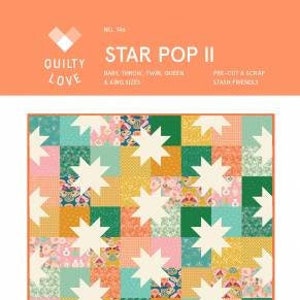 Wzór na kołdrę Star Pop 2 firmy Quilty Love (kopia fizyczna)