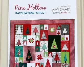 Pine Hollow Patchwork Forest Quilt Pattern by Amy Smart (Physical Copy)
