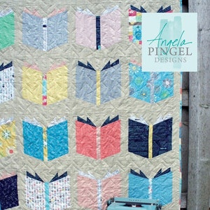 Book Nerd Quilt Pattern by Angela Pingel (Physical Copy)