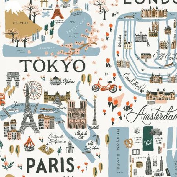 City Guide White by Rifle Paper Co. Bon Voyage Line