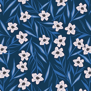 Perwinkles Everlasting by Art Gallery Fabrics Ligne Pervenche