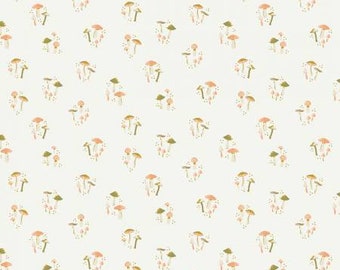 Mushrooms Cream by Katherine Lenius for Riley Blake Designs Wildwood Wander Line