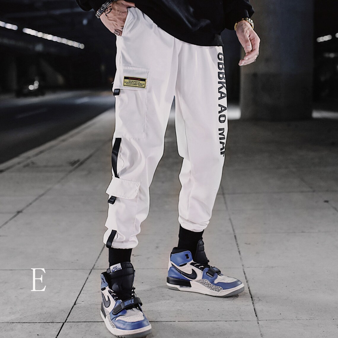 Streetwear Jogger Men Techwear Men Cargo Pants Hip-hop Suit | Etsy