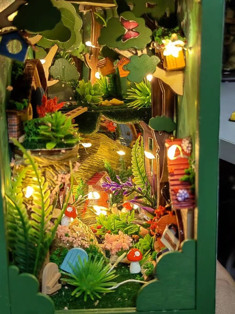 Firefly Forest Book Nook DIY Booknook Kit Christmas Gift Etsy