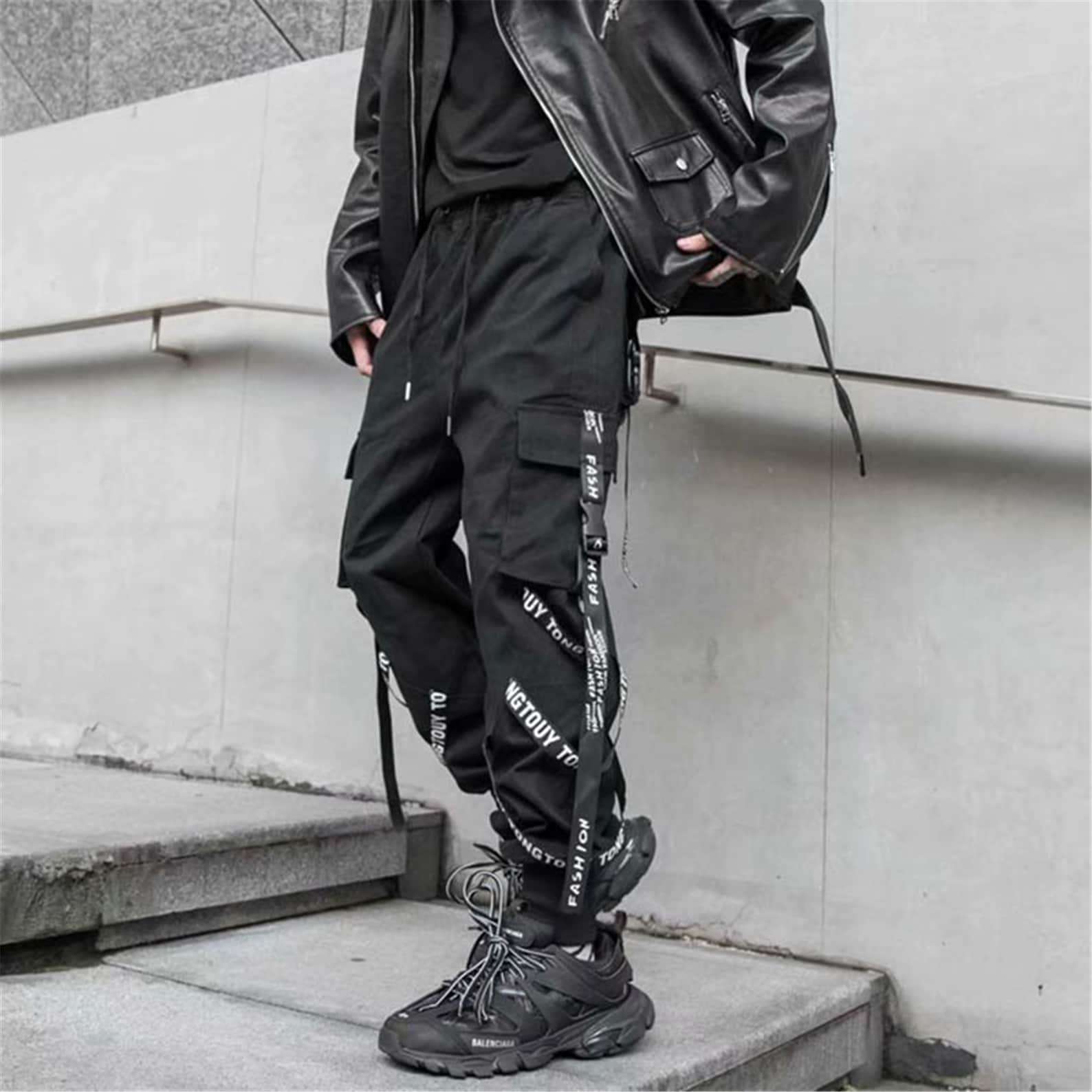 Japanese Cargo Pants Techwear Pants Streetwear Pants Etsy