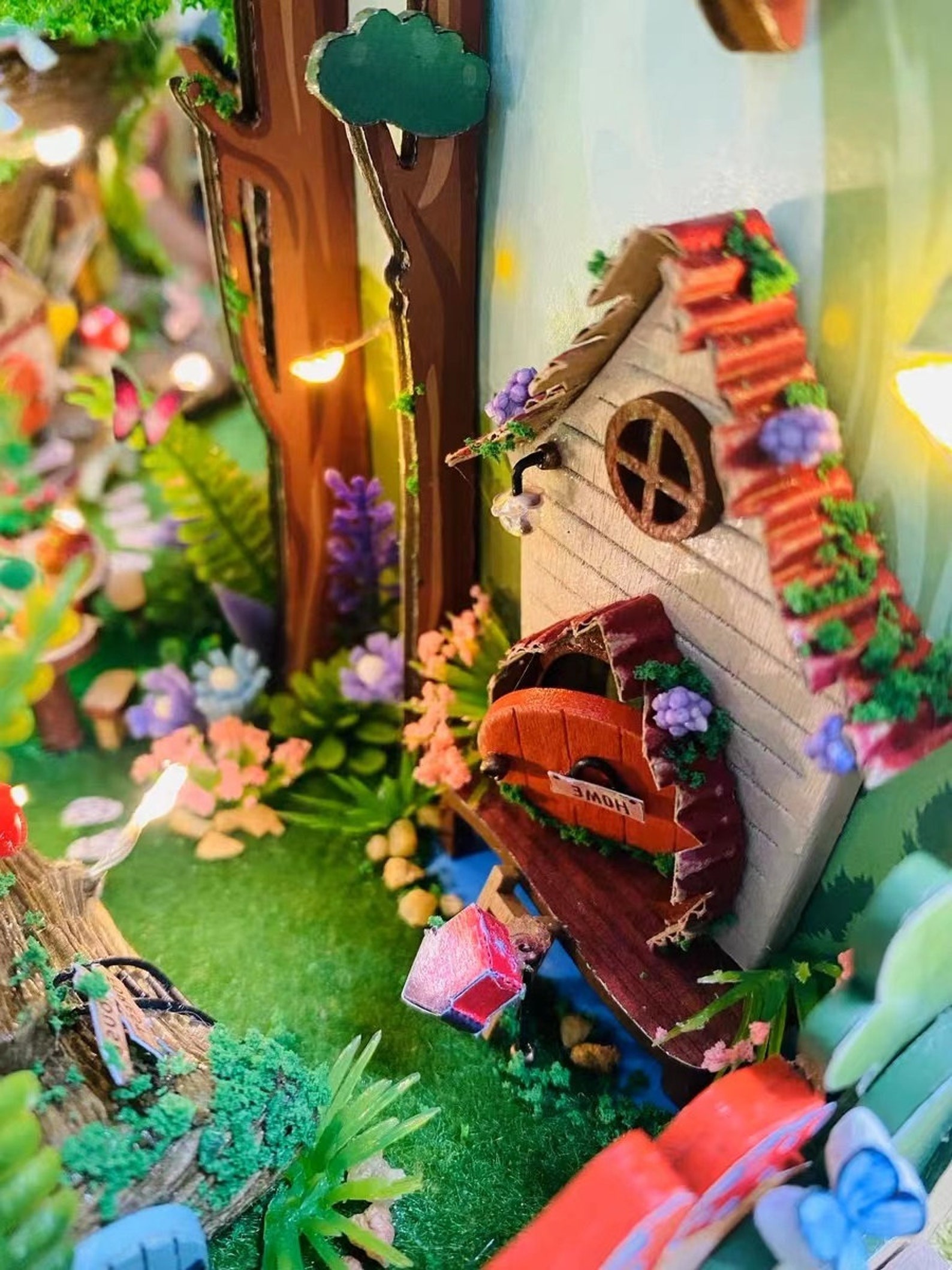 Firefly Forest Book Nook DIY Booknook Kit Christmas Gift Etsy