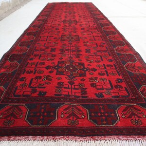 3x10 ft Runner rug, Turkmen Vintage Bukhara Rug, Tribal Afghan Handmade Wool Rug, Kitchen Runner, Entryway Rug, Hallway runner, Oriental Rug