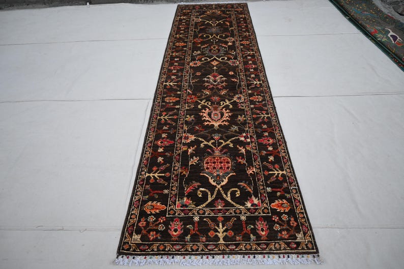 3x10 Runner, Afghan Bijdar Sultani Rug, Top Quality Handmade Wool Rug