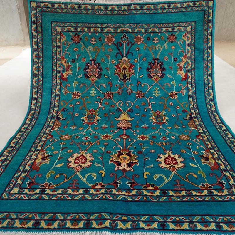 Turquoise Rug - Etsy