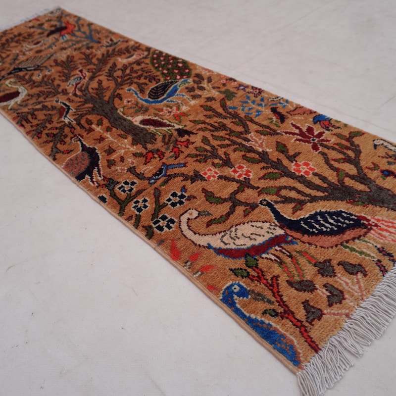 Wool Pictorial Rug Runner - Etsy