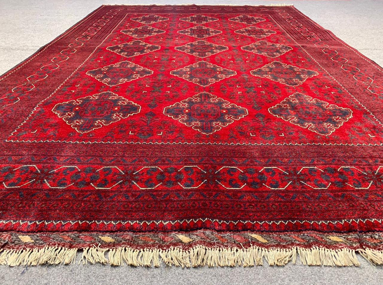 Custom Afghan Kalisaye Rug Turkmen Handmade Wool Bukhara Area Rug Oriental Rug, Rug for Bedroom Dining Table 3x5 4x6 5x7 6x8 7x10 8x11 9x12