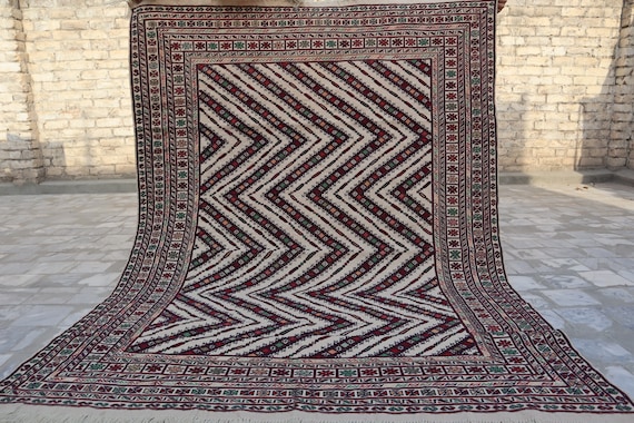 その他 Afghan Hodrang Kilim Afghan Vintage kilim 4.9x6 ft Afghan Handmade wool rug, Oriental
