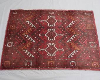 3&#39;2x4&#39;10 ft Large Antique Cushion Cover Rug, Home Decor Rug 100% Handmade Wool Afghan Vintage Rug, Bohemian Decorative Throw Pillows Rug 3x5